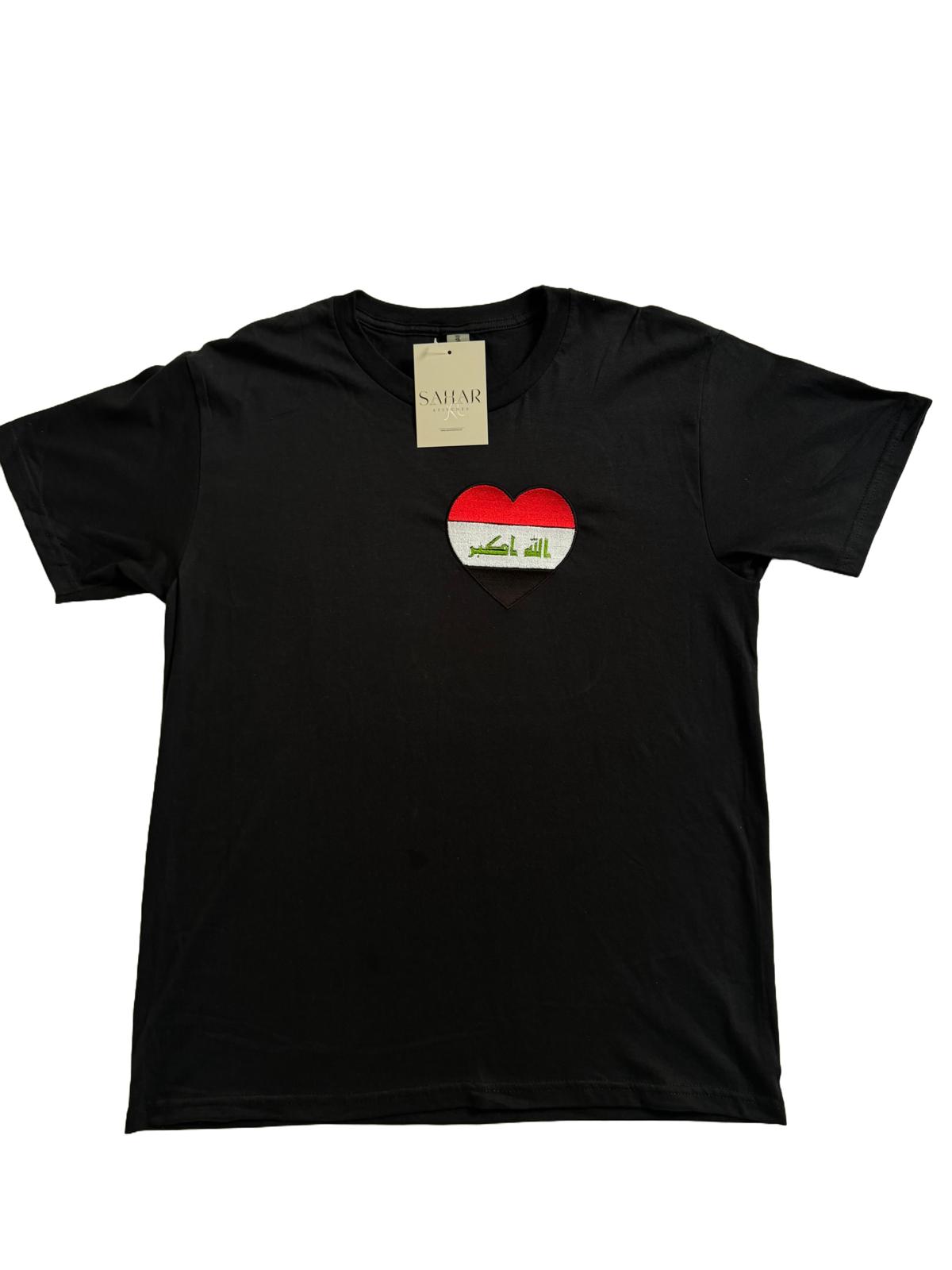 T-SHIRT | Iraq flag heart