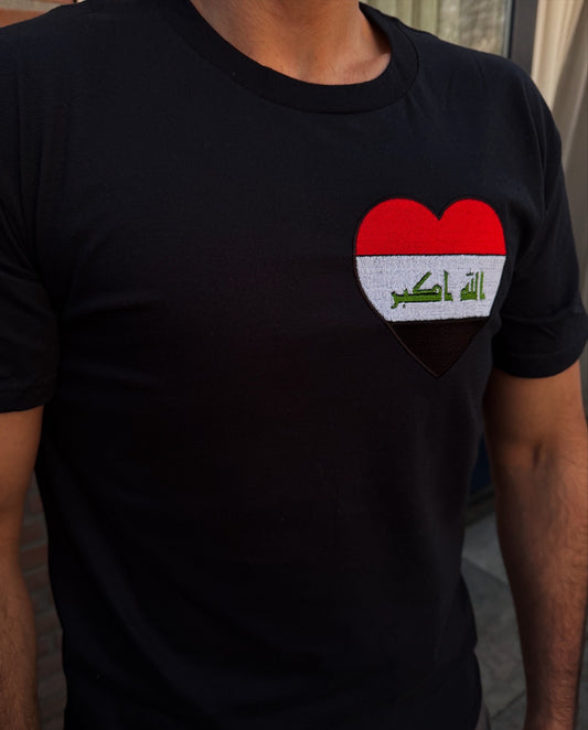 T-SHIRT | Iraq flag heart